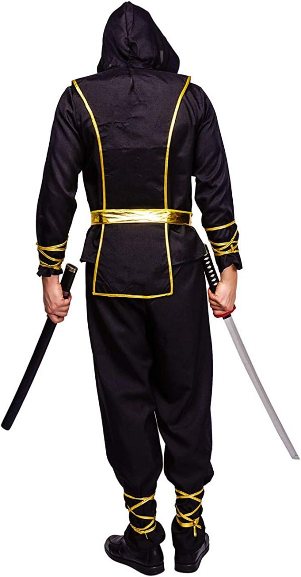 HALLOWEEN - Men's Golden Dragon Ninja Costume - Image 4