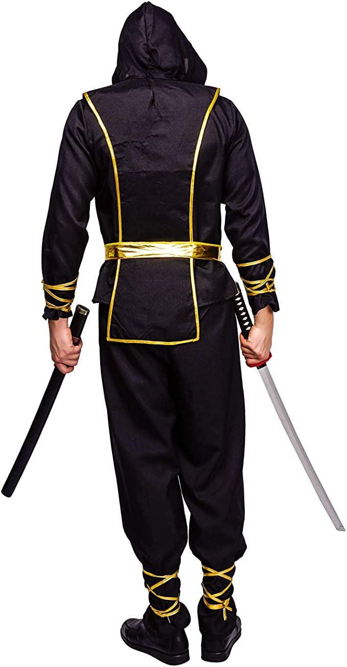HALLOWEEN - Men's Golden Dragon Ninja Costume - Image 4
