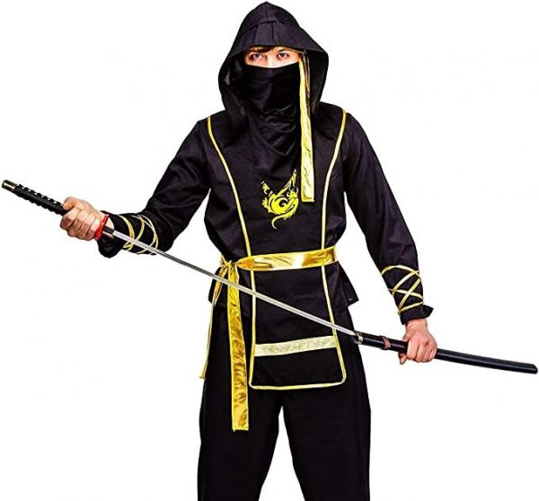 HALLOWEEN - Men's Golden Dragon Ninja Costume