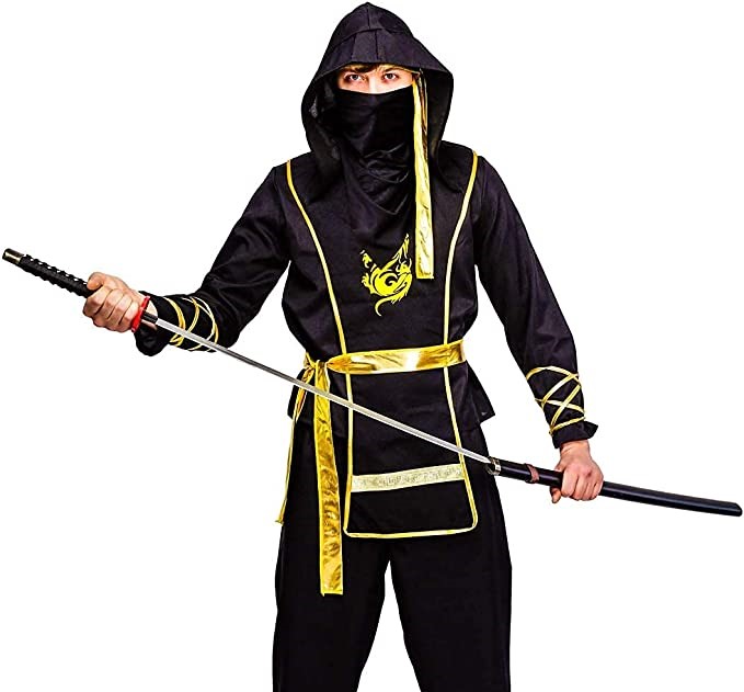 HALLOWEEN - Men's Golden Dragon Ninja Costume