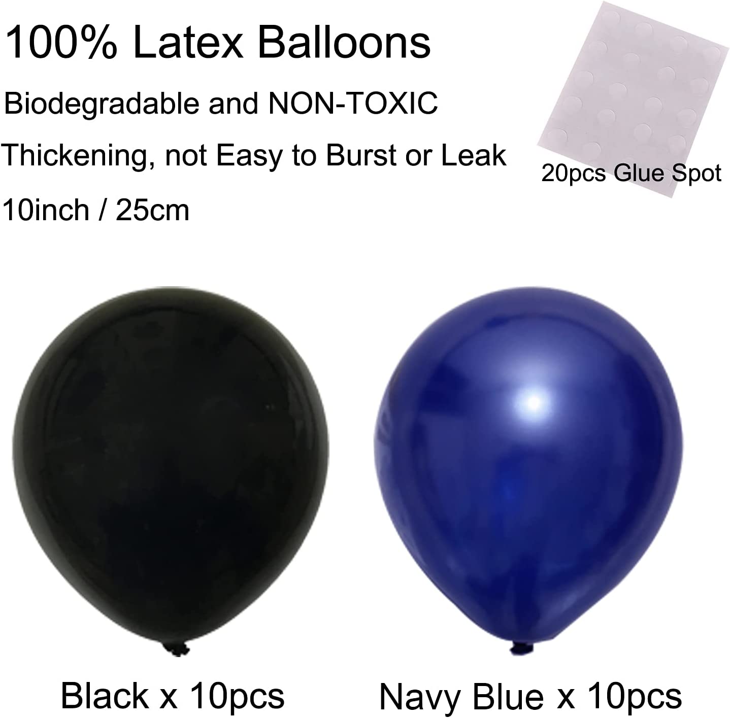 PARTY DECORATIONS -  Graduation Decorations - Black and Blue - Image 2