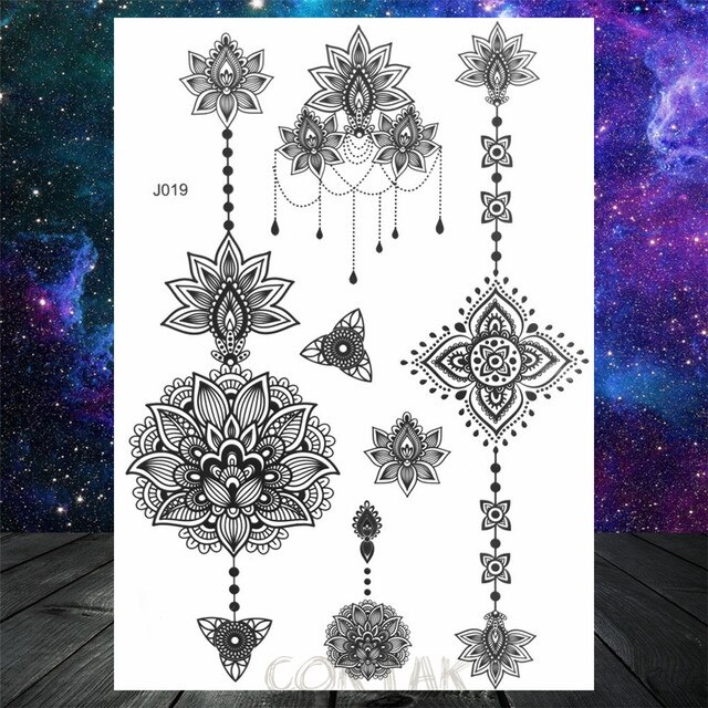 Metallic Flash Tattoo - BLACK #19