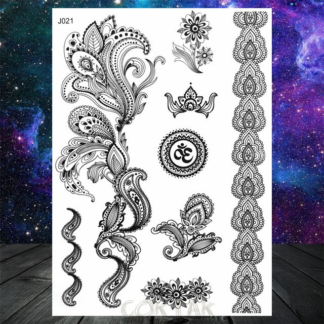 Metallic Flash Tattoo - BLACK #21