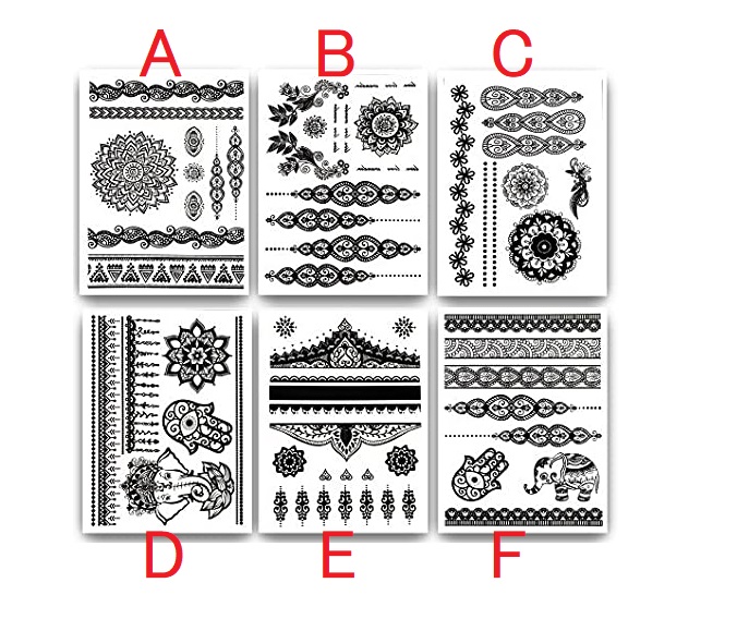 Metallic Flash Tattoo - BLACK HENNA