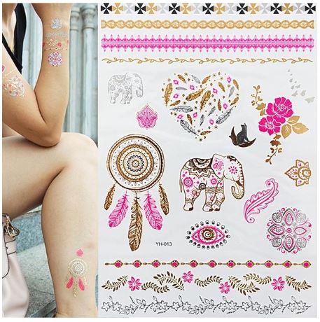 Metallic Flash Tattoo - BOHO #13