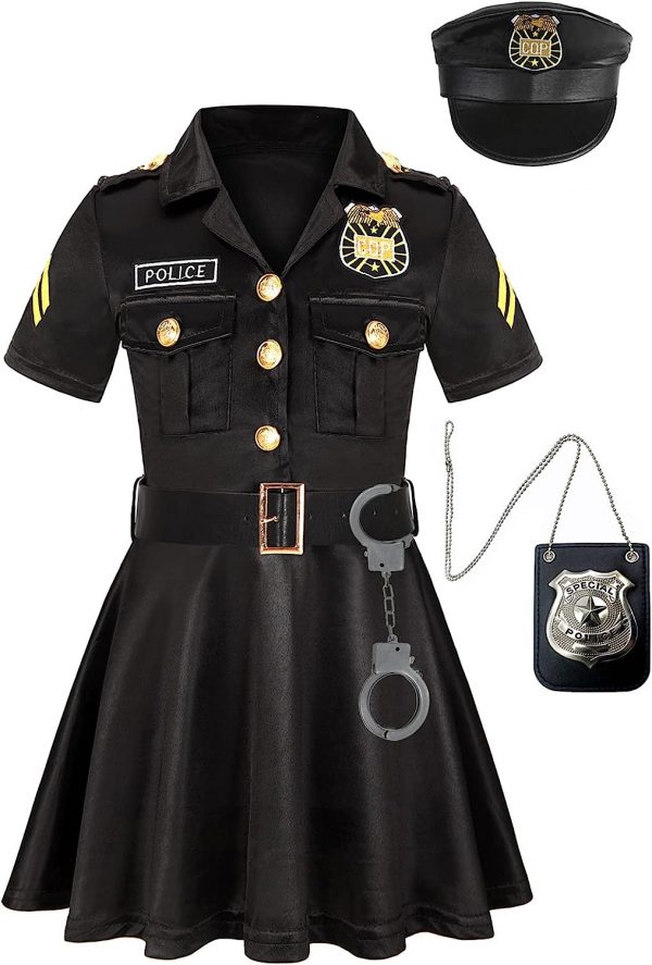 Career Day POLICE – Girls BLACK Police Officer Costume