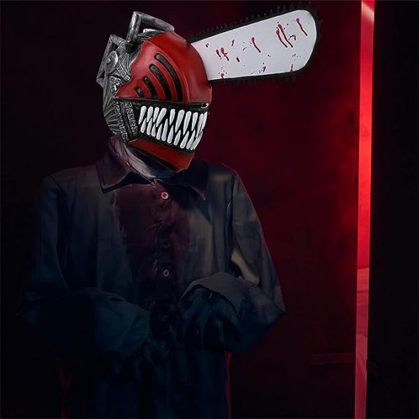 HALLOWEEN MASK - Chainsaw Man Role Saw Latex Helmet - Image 2