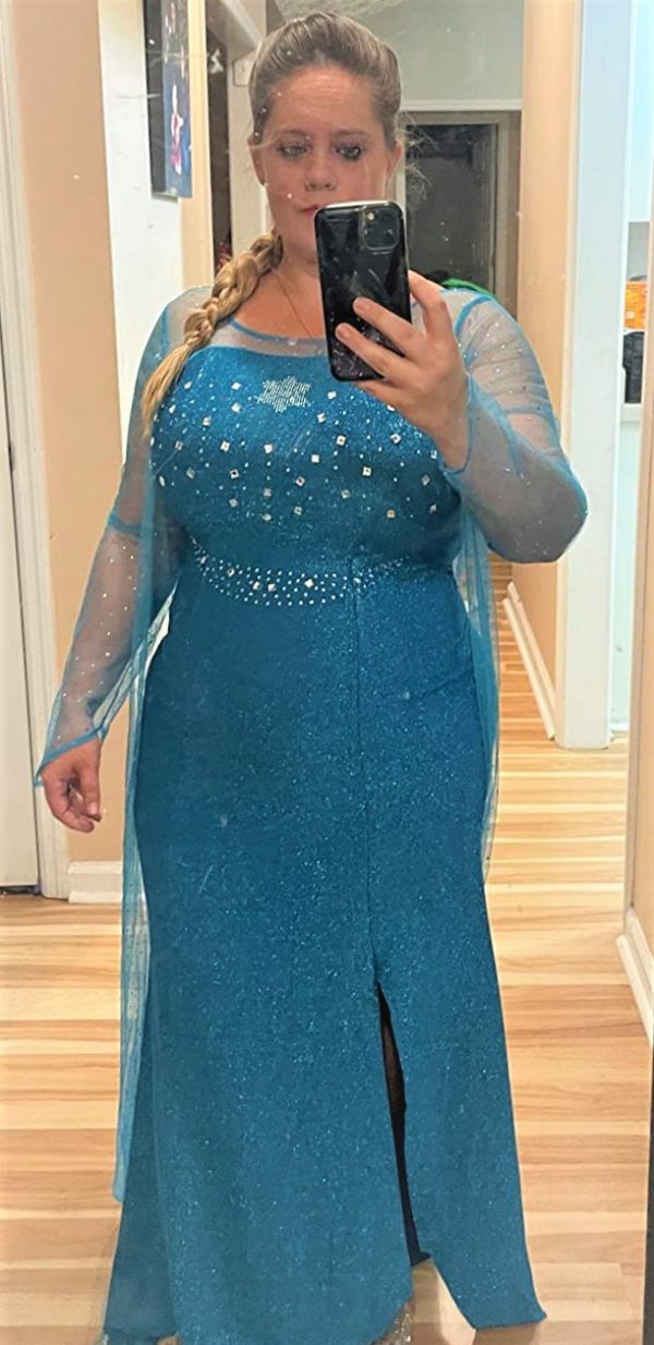 Women's Disney Ice Princess Elsa Inspired costume Dress SIZE SMALL - Image 5