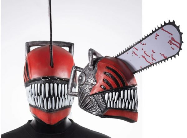 HALLOWEEN MASK - Chainsaw Man Role Saw Latex Helmet - Image 4