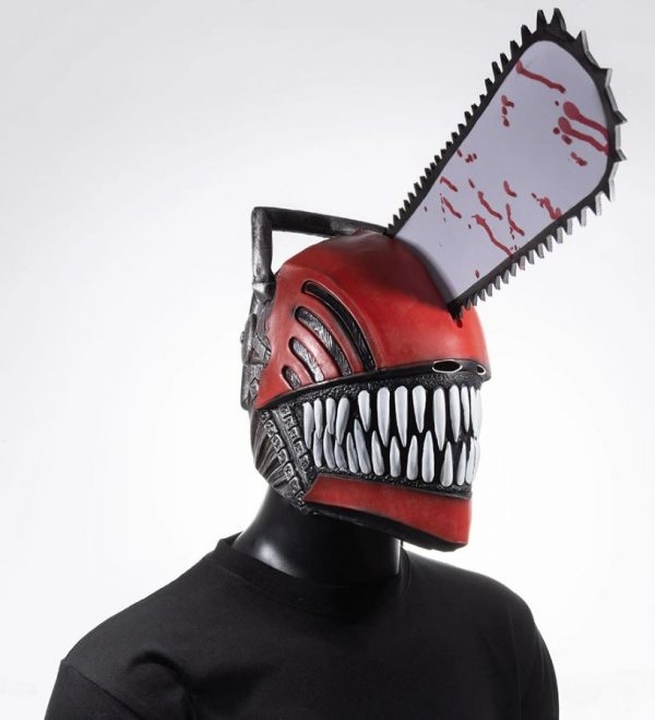 HALLOWEEN MASK - Chainsaw Man Role Saw Latex Helmet - Image 9