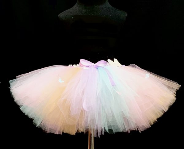 CUSTOM MADE Child tutu – TODDLER PASTEL BUTTERFLY Sparkle Tutu Fits up to 2-3yrs - Image 4