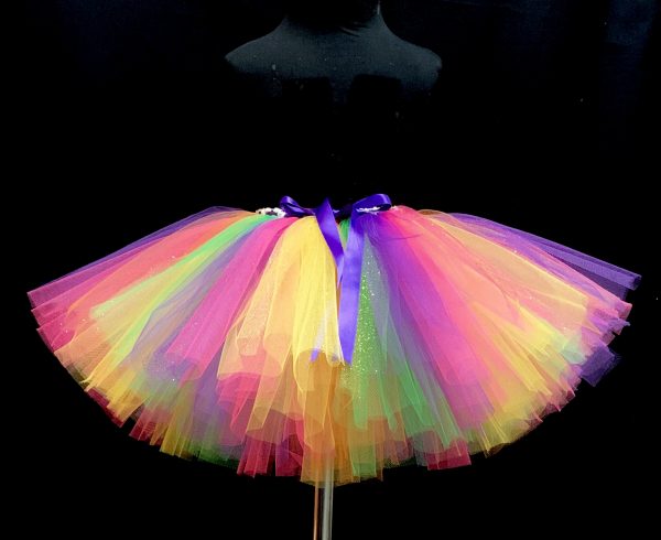 CUSTOM MADE Child tutu – TODDLER COLORFUL CANDY X-Fluffy Tutu Fits 3-4YRS - Image 6