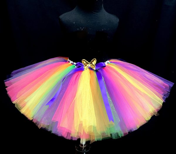 CUSTOM MADE Child tutu – TODDLER COLORFUL CANDY X-Fluffy Tutu Fits 3-4YRS