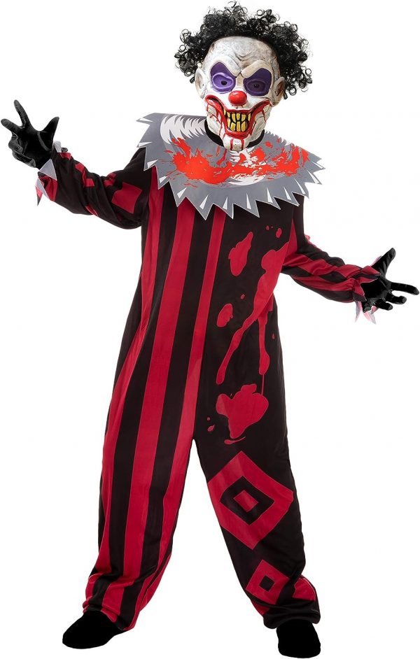 HALLOWEEN - Boys Scary Killer Clown Costume - Image 6
