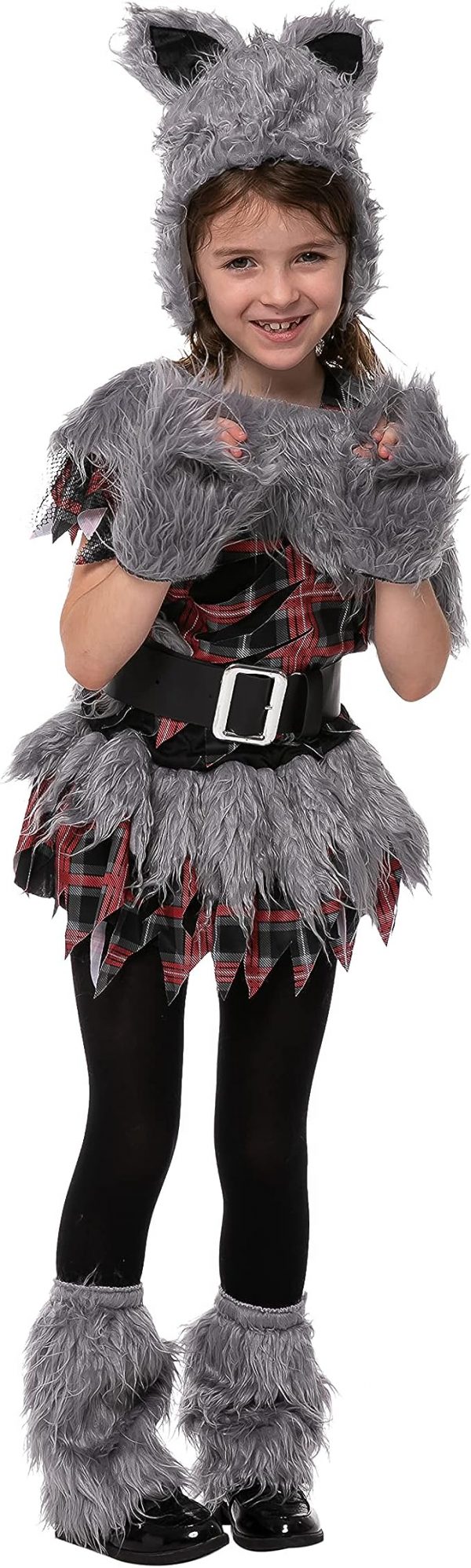 HALLOWEEN - Girls Cute Styled Kids Werewolf Costume SIZE: MEDIUM(8-10) - Image 4