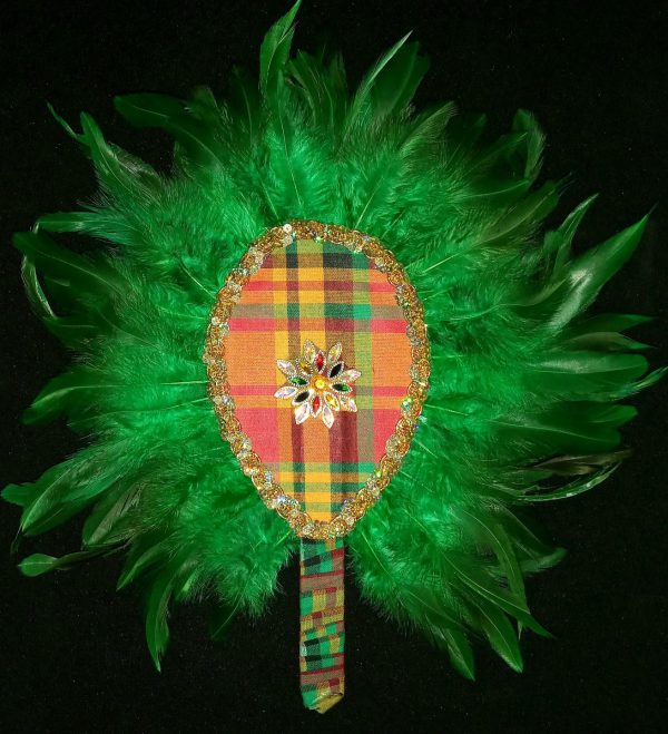 FANS - CUSTOM MADE Madras FEATHER Fans - Image 5