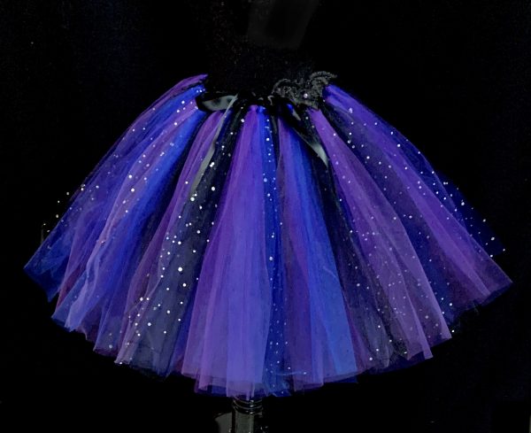 ADULT TUTU – CUSTOM MADE Adult Black/Purple/Blue SPARKLE Tutu - Image 2