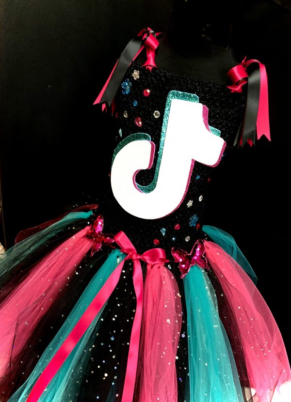 CUSTOM MADE Child tutu dress – TikTok inspired Tutu Dress for Girls 7-8Y - Image 2