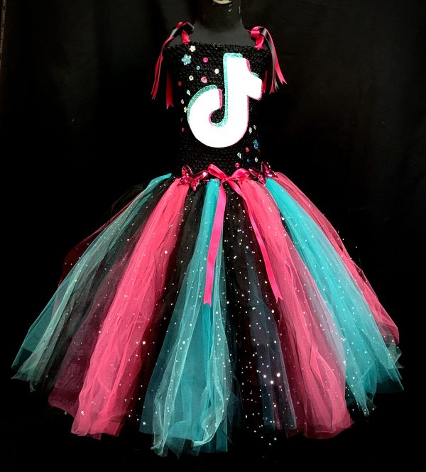 CUSTOM MADE Child tutu dress – TikTok inspired Tutu Dress for Girls 7-8Y - Image 4