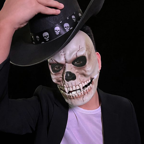 HALLOWEEN MASK - Movable Jaw Skeleton Skull Mask - Image 2