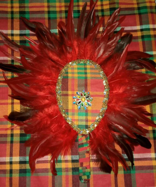 FANS - CUSTOM MADE Madras FEATHER Fans - Image 2