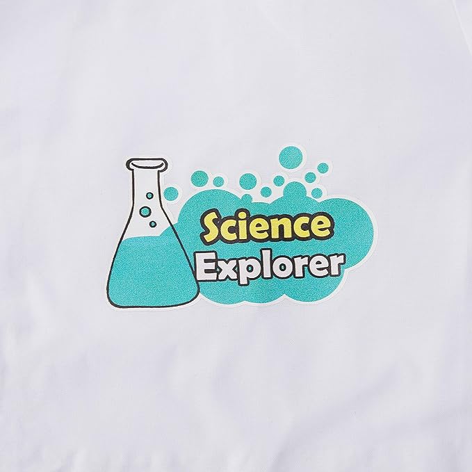 Career Day SCIENTIST - Lab Coat for Kids with Personalized ID Card - Age 4-6 - Image 4