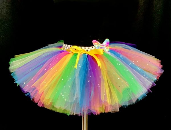 CUSTOM MADE Child tutu – TODDLER COLORFUL PASTEL Sparkle Tutu Fits up to 2-3yrs - Image 3