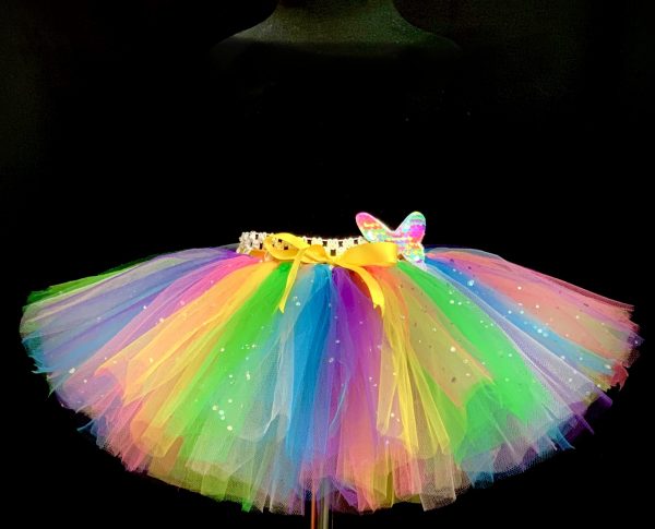 CUSTOM MADE Child tutu – TODDLER COLORFUL PASTEL Sparkle Tutu Fits up to 2-3yrs - Image 2