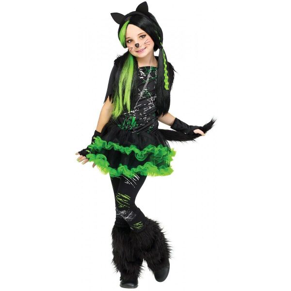 HALLOWEEN - Girls Kool Kat Costume SIZE: SMALL(4-6)