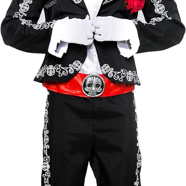 HALLOWEEN – Mens Day of The Dead Mariachi Senor Adult Costume SIZE LARGE