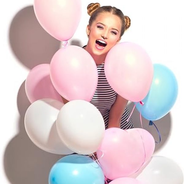 BALLOONS – Latex 12inch – 10 Pack – LIGHT PINK Balloons