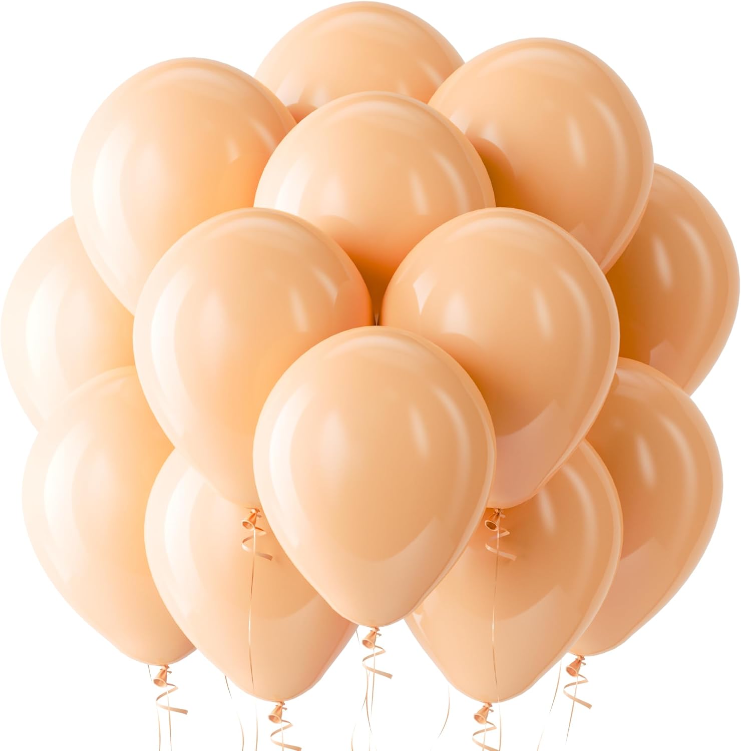 BALLOONS - Latex 12inch - 10 Pack - NUDE Balloons
