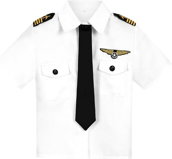 Career Day PILOT – Child Airline Pilot Costume for Kids - Image 5