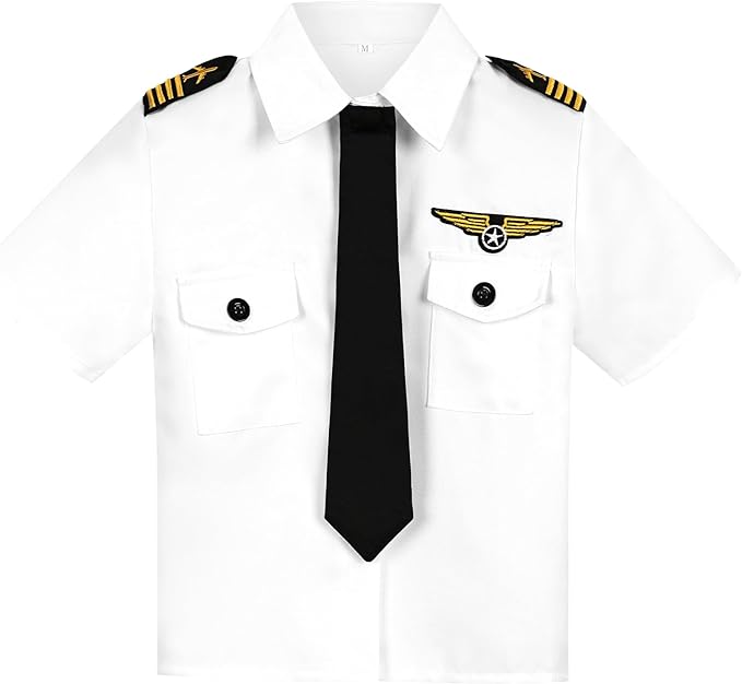 Career Day PILOT – Child Airline Pilot Costume for Kids - Image 5