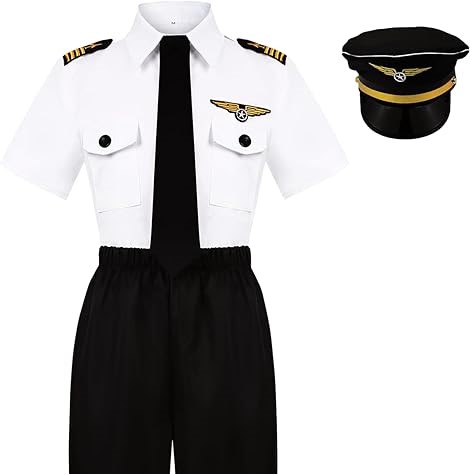 Career Day PILOT – Child Airline Pilot Costume for Kids