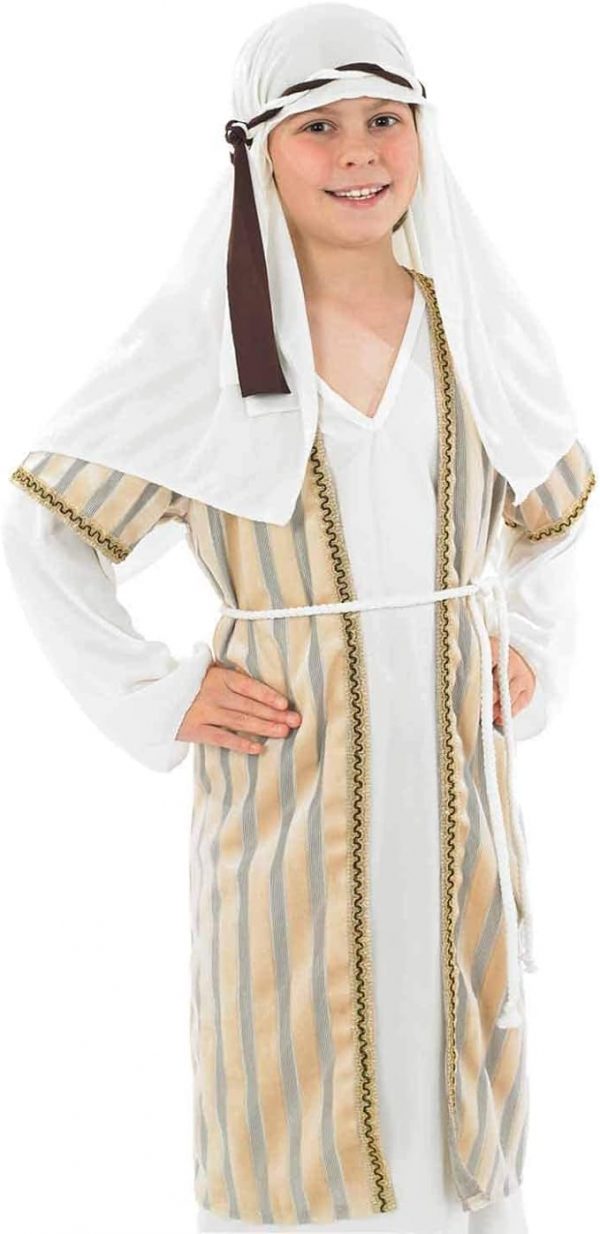CHRISTMAS/NATIVITY COSTUMES - BOYS - Shepherd Boys Kid Joseph Costume - Image 3