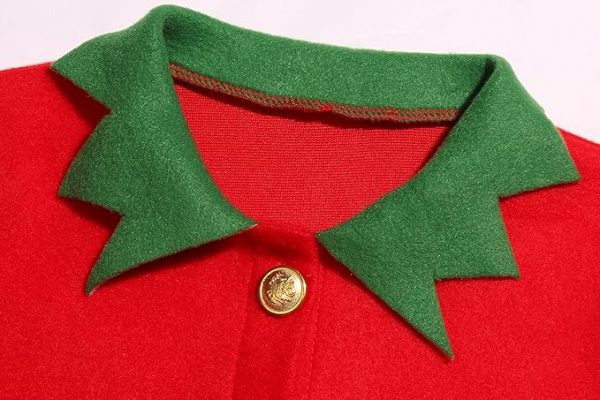 CHRISTMAS/NATIVITY COSTUMES - BOYS - 5PC Christmas Elf Costume Set SIZE: 9-11 - Image 5