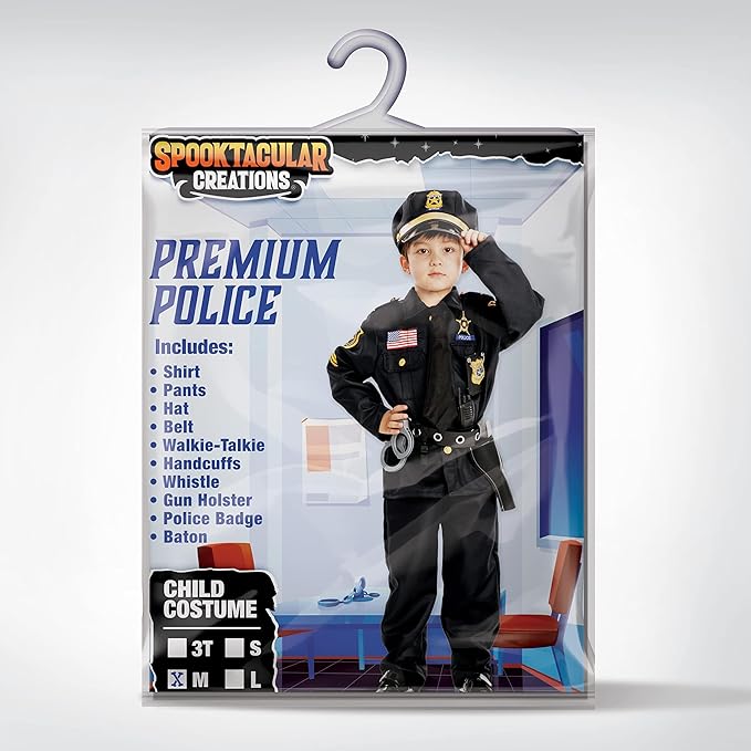 Career Day POLICE - Kids DELUXE Police COP Costume FULL SET - Image 2