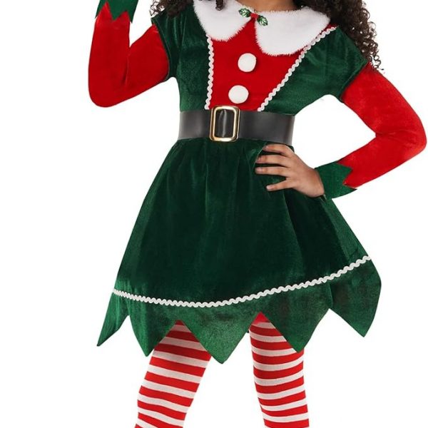 CHRISTMAS/NATIVITY COSTUMES – GIRLS – Mistletoe Elf Costume