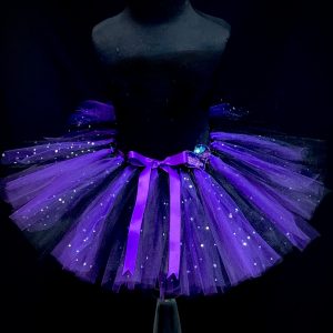 CUSTOM MADE Child tutu – BABY PURPLE BLACK Tutu Fits up to 2-3yr