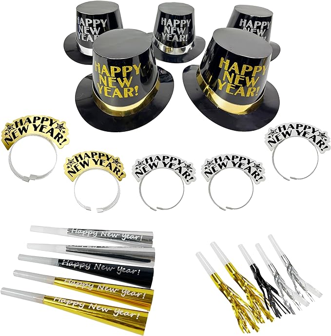 New Year's Eve Party Supplies 2024 for 10 Guest