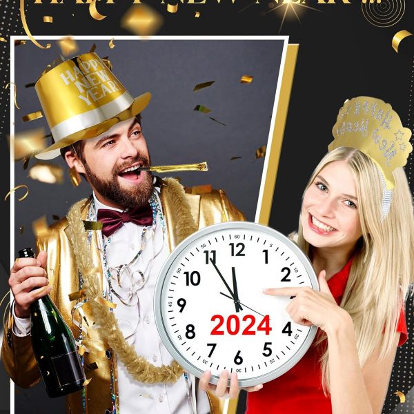 New Year’s Eve – 72 Pcs New Years Party Supplies 2024 Eve Party Decoration for 24 people
