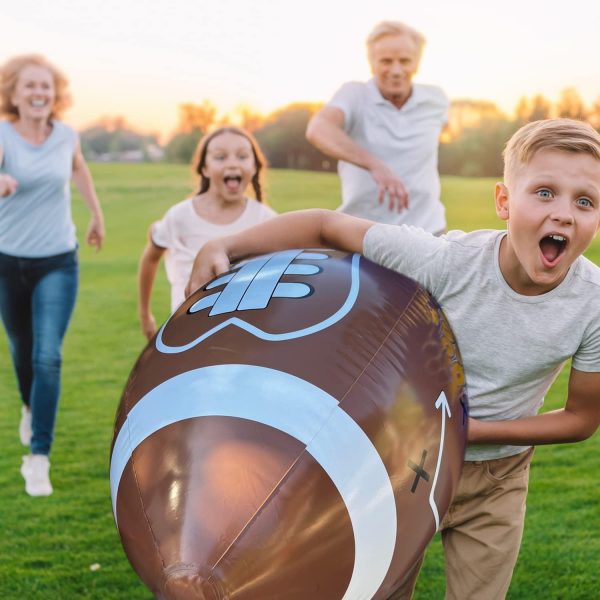 Super Bowl - 40in Giant Jumbo Inflatable Football with Tee Set - Image 6