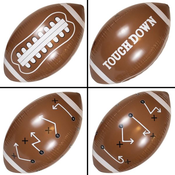 Super Bowl - 40in Giant Jumbo Inflatable Football with Tee Set - Image 4