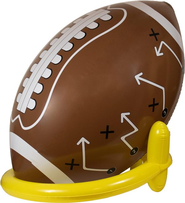 Super Bowl - 40in Giant Jumbo Inflatable Football with Tee Set - Image 2