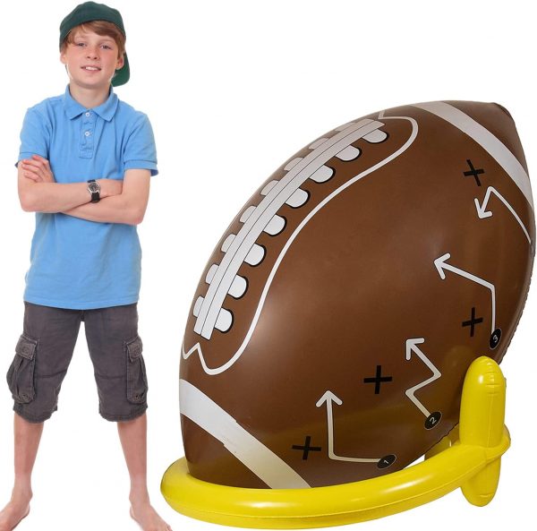 Super Bowl - 40in Giant Jumbo Inflatable Football with Tee Set