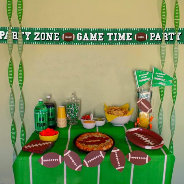 Super Bowl - 8in Inch Tall X 25ft Feet Long Football Banner Tape Decoration - Image 3