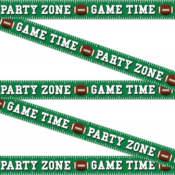 Super Bowl - 8in Inch Tall X 25ft Feet Long Football Banner Tape Decoration - Image 6