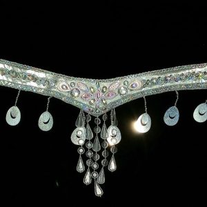Carnival Rhinestone Waist piece - SILVER 2