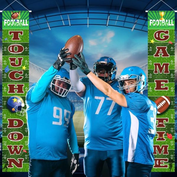 Super Bowl - Football Sports Game Theme Welcome Porch door Sign Hanging Banner - Image 2